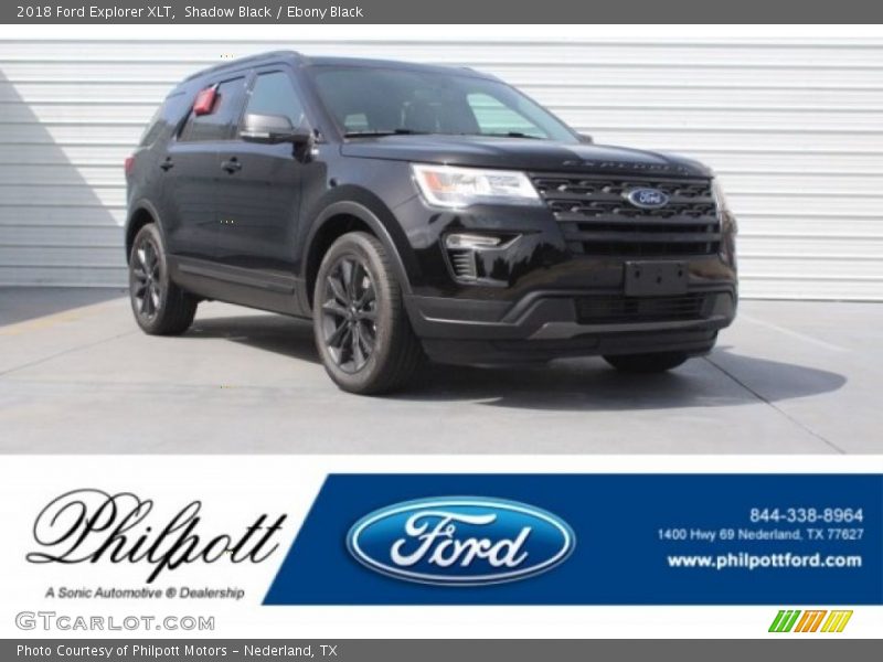 Shadow Black / Ebony Black 2018 Ford Explorer XLT