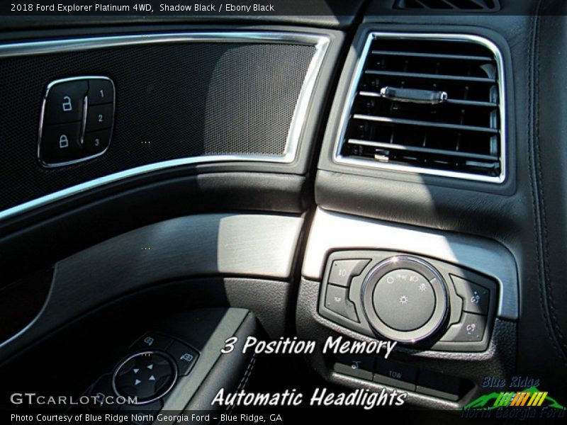 Shadow Black / Ebony Black 2018 Ford Explorer Platinum 4WD