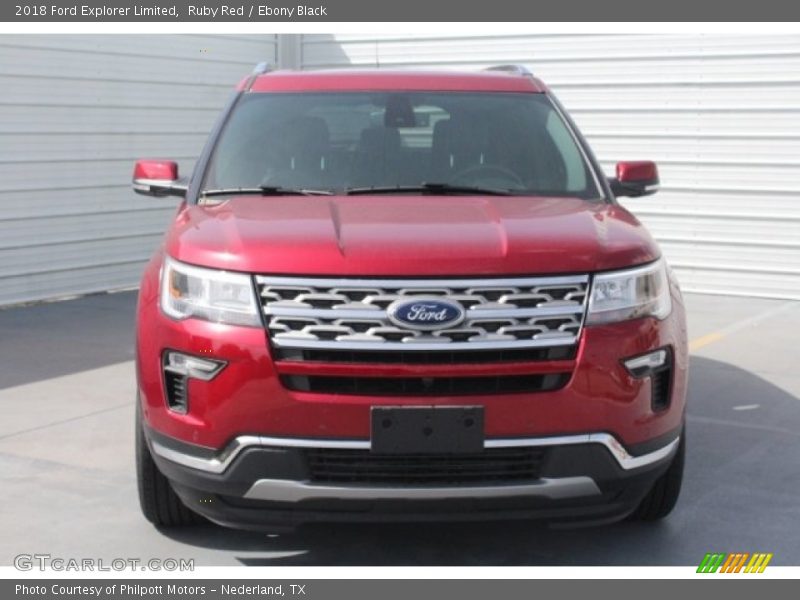 Ruby Red / Ebony Black 2018 Ford Explorer Limited