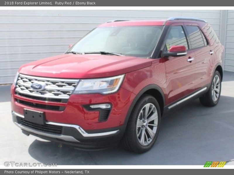 Ruby Red / Ebony Black 2018 Ford Explorer Limited