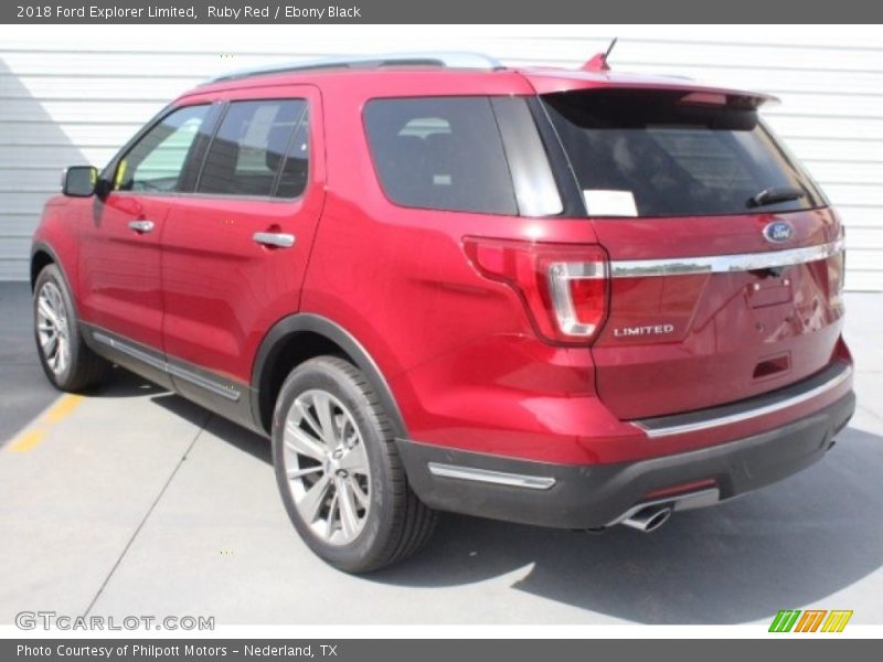 Ruby Red / Ebony Black 2018 Ford Explorer Limited