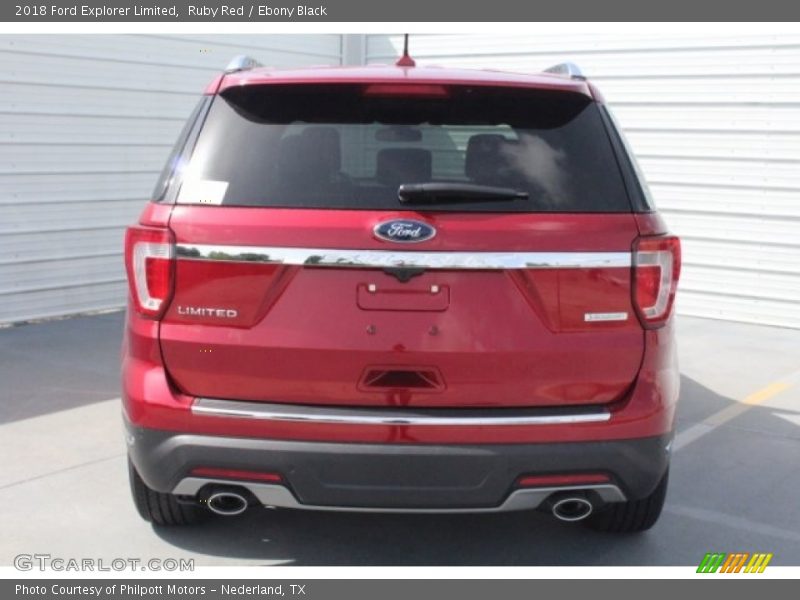 Ruby Red / Ebony Black 2018 Ford Explorer Limited