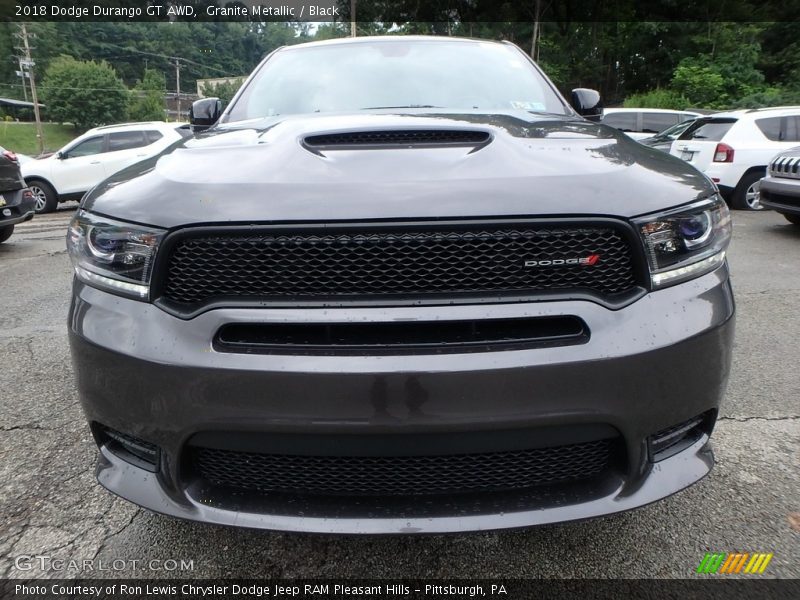 Granite Metallic / Black 2018 Dodge Durango GT AWD