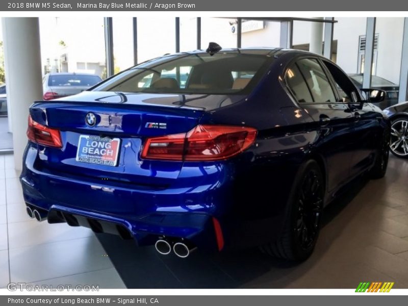 Marina Bay Blue Metallic / Aragon Brown 2018 BMW M5 Sedan