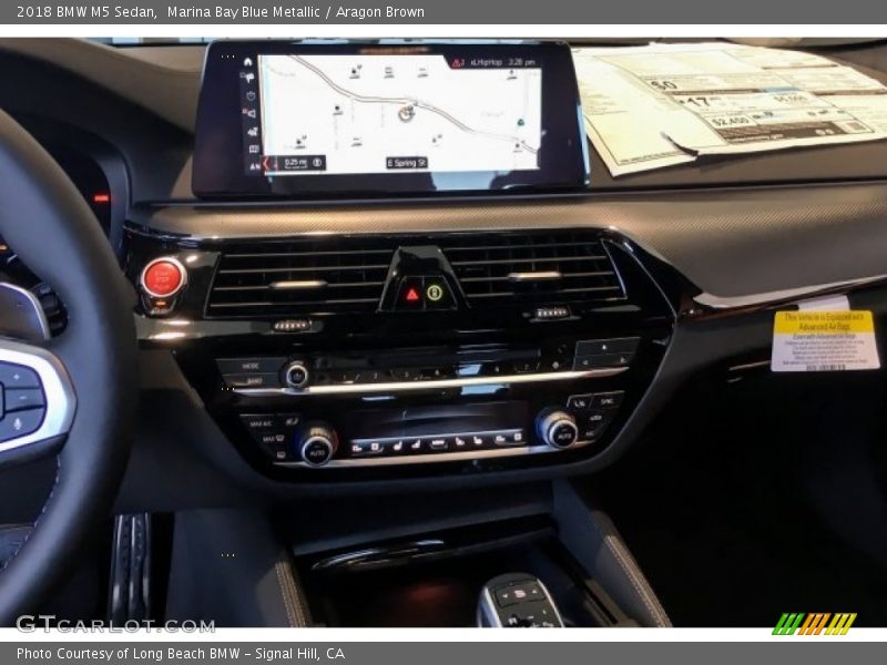 Marina Bay Blue Metallic / Aragon Brown 2018 BMW M5 Sedan