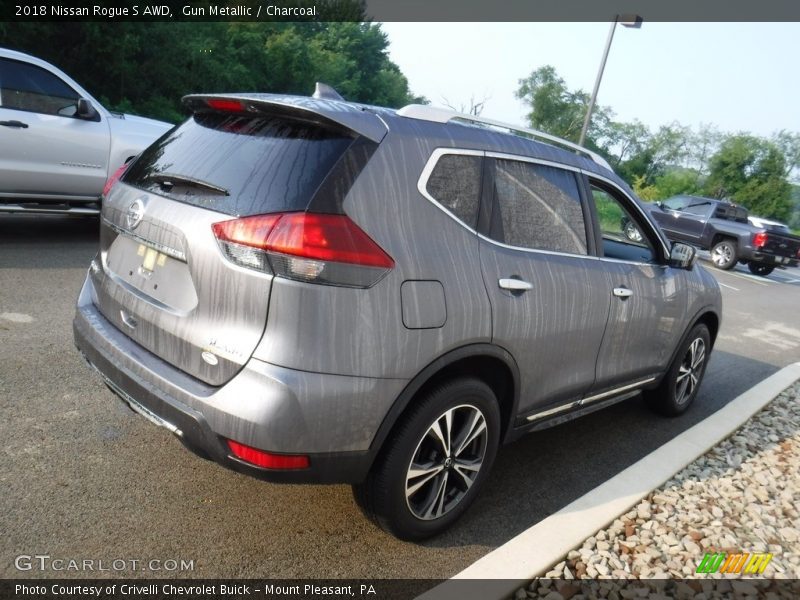 Gun Metallic / Charcoal 2018 Nissan Rogue S AWD
