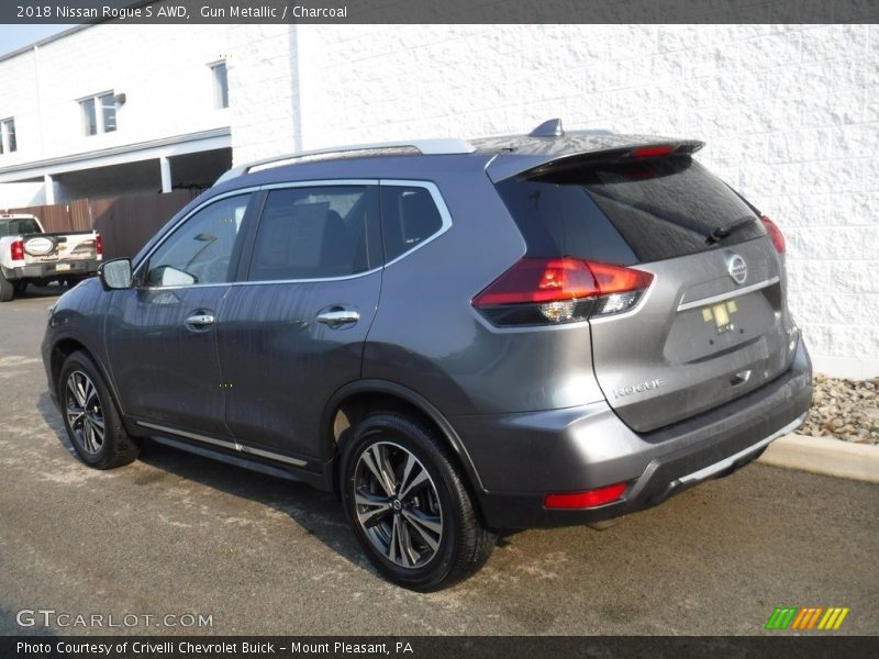 Gun Metallic / Charcoal 2018 Nissan Rogue S AWD