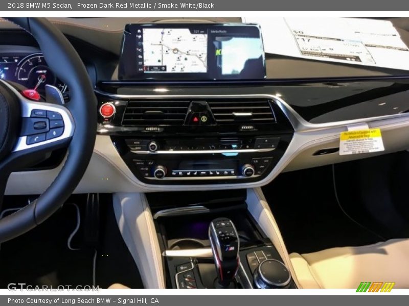 Frozen Dark Red Metallic / Smoke White/Black 2018 BMW M5 Sedan