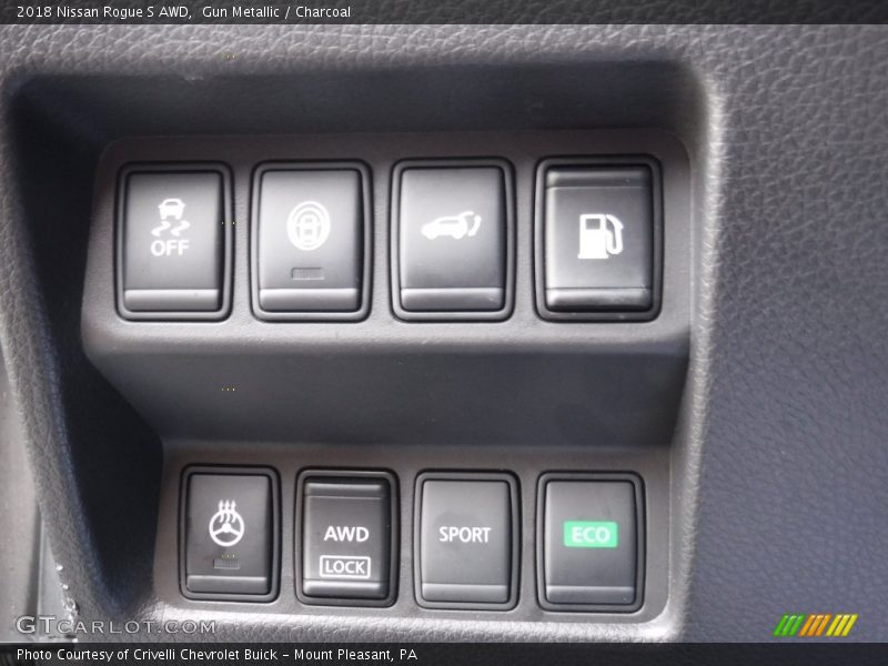 Gun Metallic / Charcoal 2018 Nissan Rogue S AWD