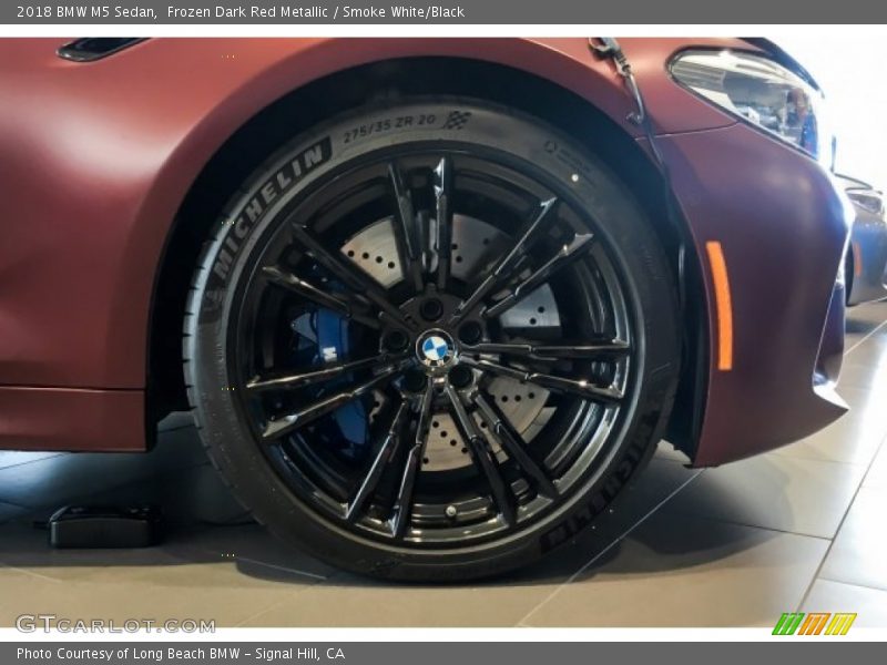 Frozen Dark Red Metallic / Smoke White/Black 2018 BMW M5 Sedan