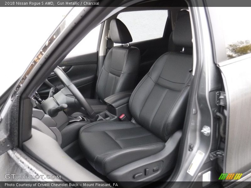 Gun Metallic / Charcoal 2018 Nissan Rogue S AWD