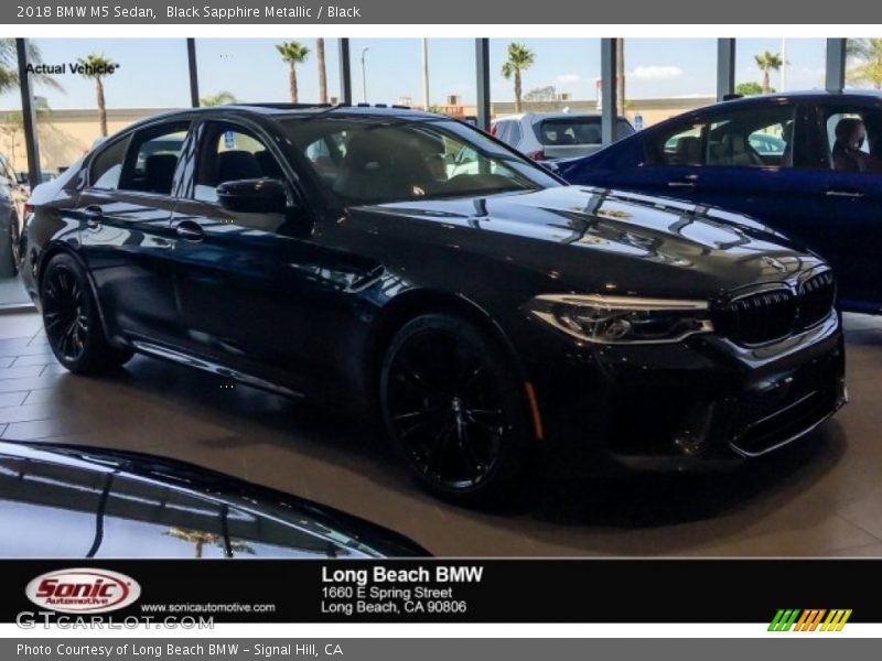 Black Sapphire Metallic / Black 2018 BMW M5 Sedan