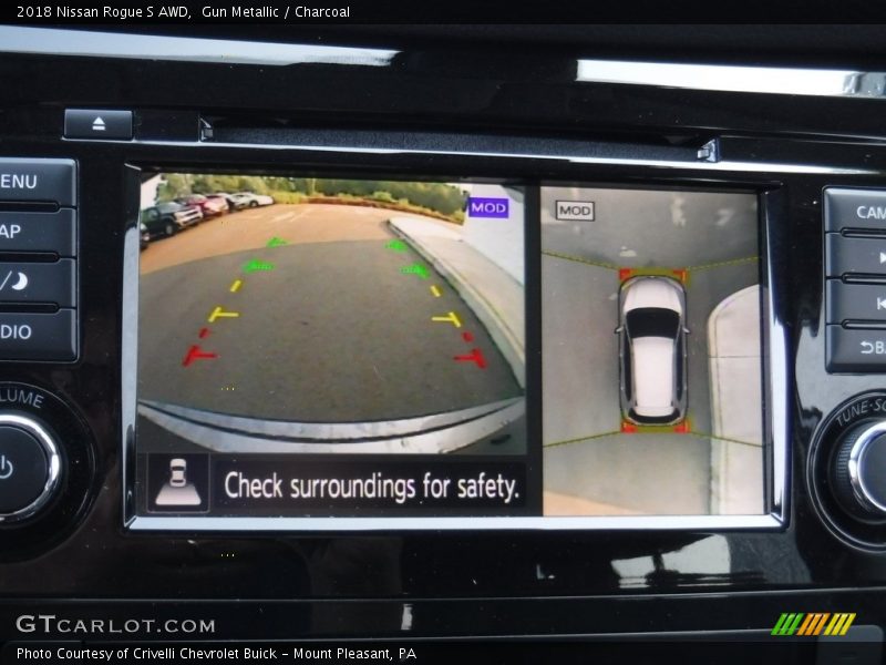 Gun Metallic / Charcoal 2018 Nissan Rogue S AWD