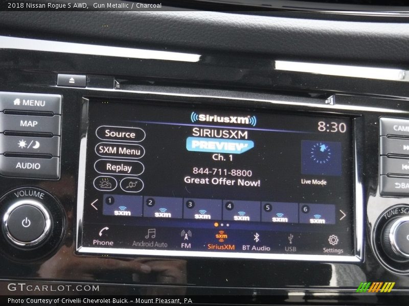 Gun Metallic / Charcoal 2018 Nissan Rogue S AWD