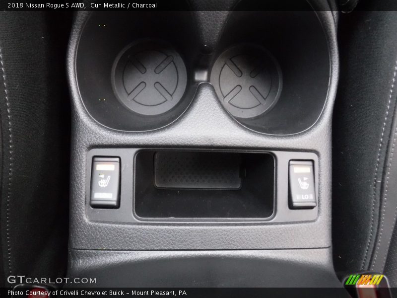 Gun Metallic / Charcoal 2018 Nissan Rogue S AWD