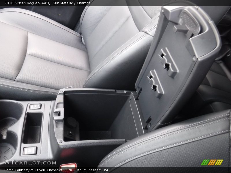 Gun Metallic / Charcoal 2018 Nissan Rogue S AWD