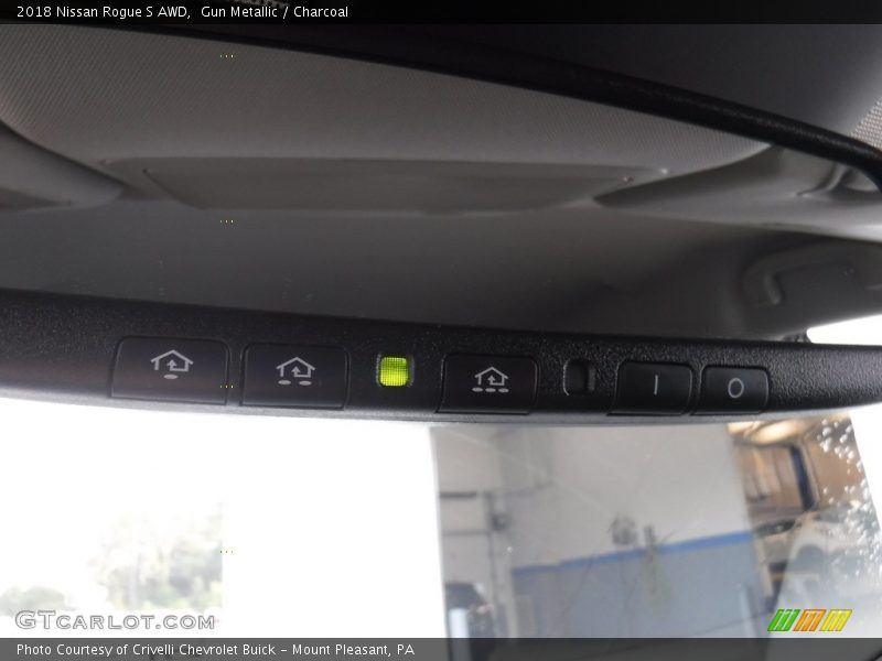 Gun Metallic / Charcoal 2018 Nissan Rogue S AWD