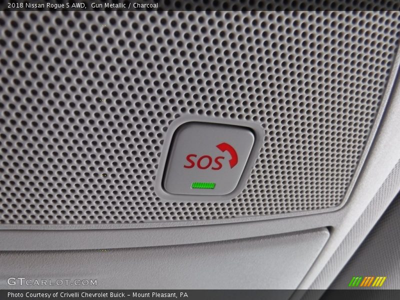 Gun Metallic / Charcoal 2018 Nissan Rogue S AWD