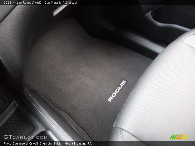 Gun Metallic / Charcoal 2018 Nissan Rogue S AWD