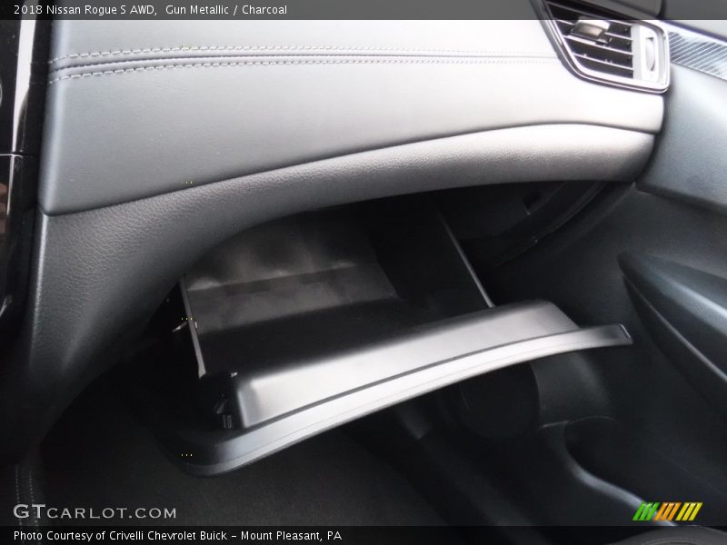 Gun Metallic / Charcoal 2018 Nissan Rogue S AWD