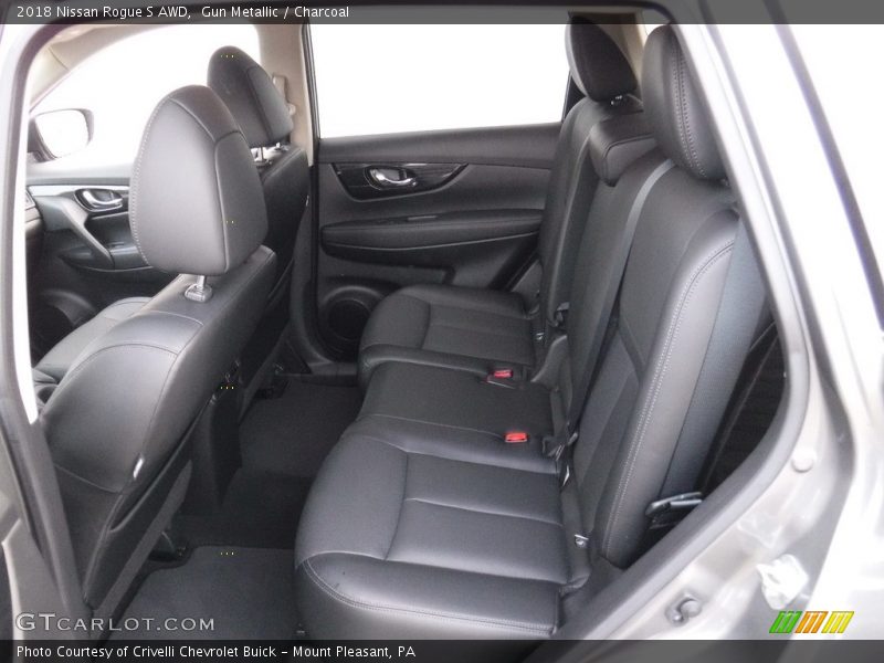 Gun Metallic / Charcoal 2018 Nissan Rogue S AWD
