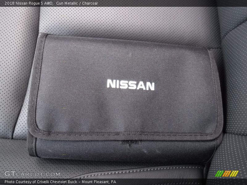 Gun Metallic / Charcoal 2018 Nissan Rogue S AWD