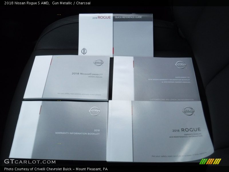 Gun Metallic / Charcoal 2018 Nissan Rogue S AWD