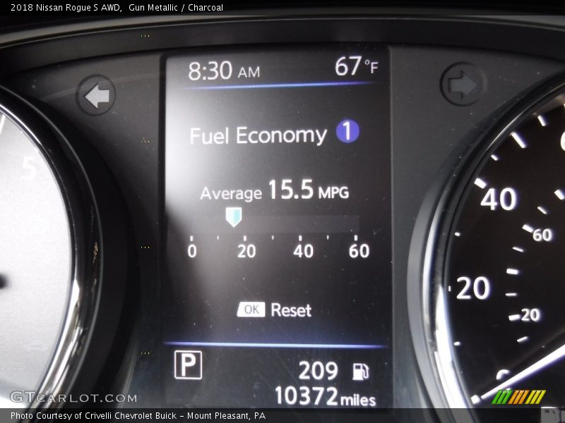 Gun Metallic / Charcoal 2018 Nissan Rogue S AWD