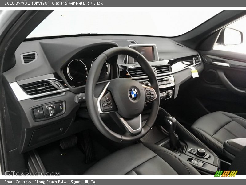 Glacier Silver Metallic / Black 2018 BMW X1 sDrive28i
