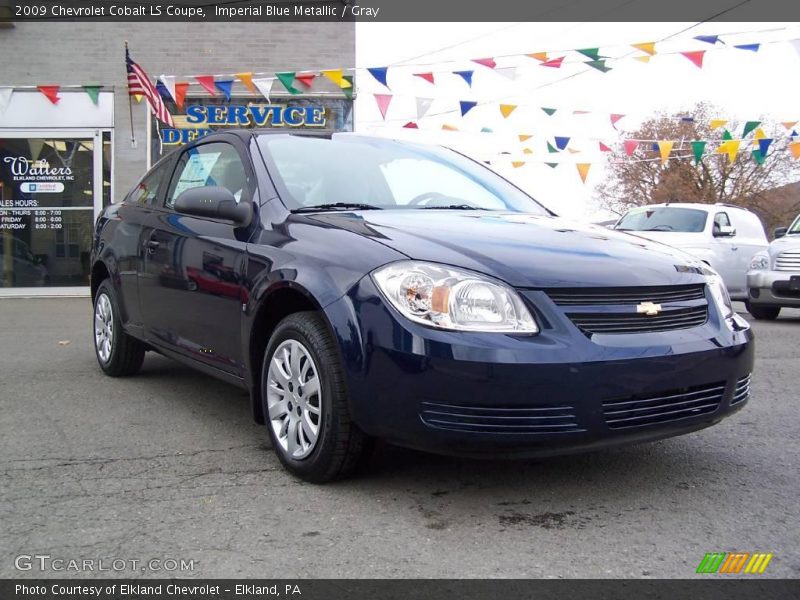 Imperial Blue Metallic / Gray 2009 Chevrolet Cobalt LS Coupe