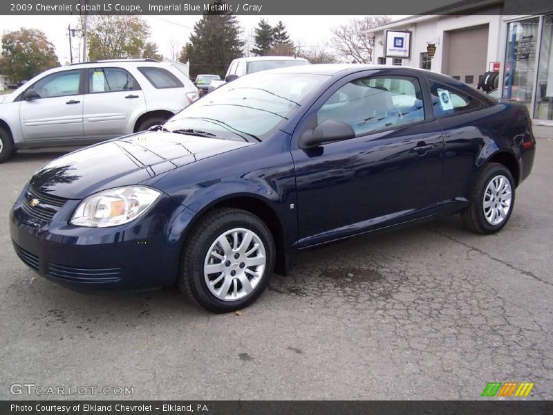 Imperial Blue Metallic / Gray 2009 Chevrolet Cobalt LS Coupe