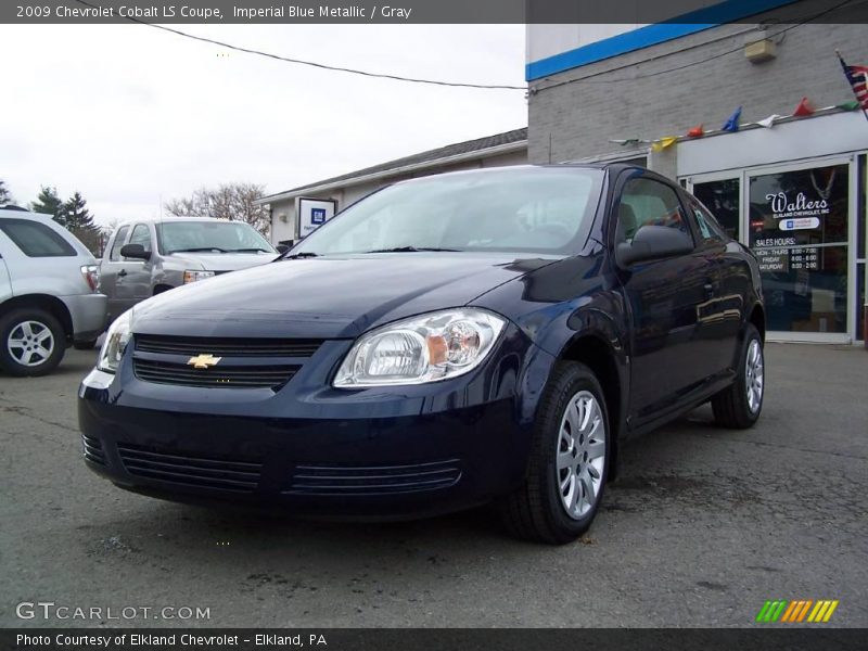 Imperial Blue Metallic / Gray 2009 Chevrolet Cobalt LS Coupe