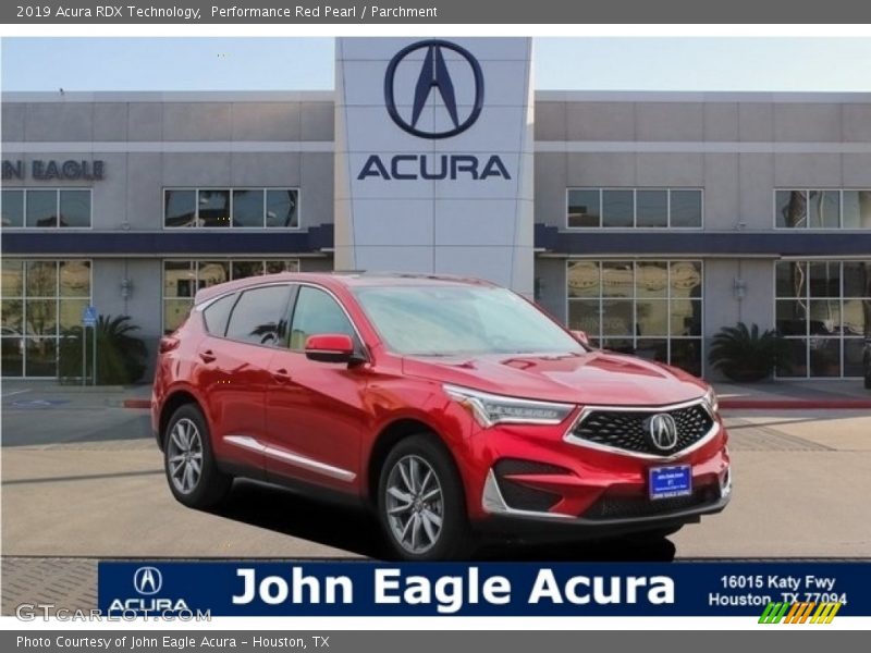 Performance Red Pearl / Parchment 2019 Acura RDX Technology