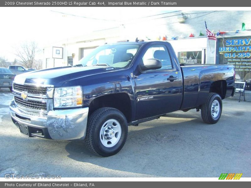 Imperial Blue Metallic / Dark Titanium 2009 Chevrolet Silverado 2500HD LS Regular Cab 4x4