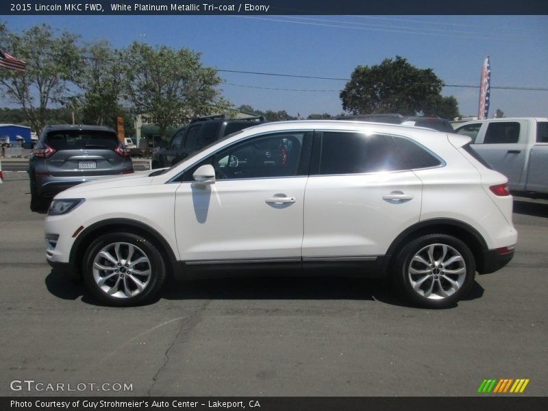 White Platinum Metallic Tri-coat / Ebony 2015 Lincoln MKC FWD