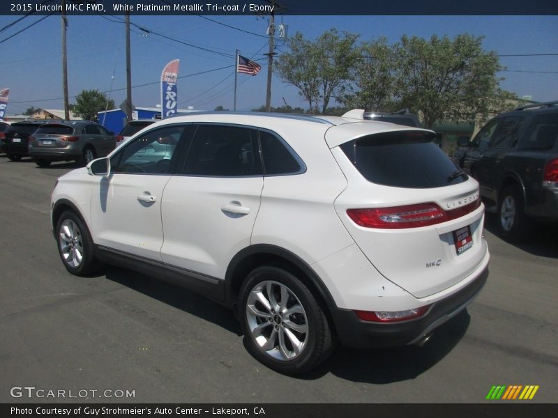 White Platinum Metallic Tri-coat / Ebony 2015 Lincoln MKC FWD