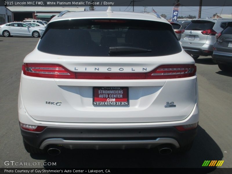 White Platinum Metallic Tri-coat / Ebony 2015 Lincoln MKC FWD