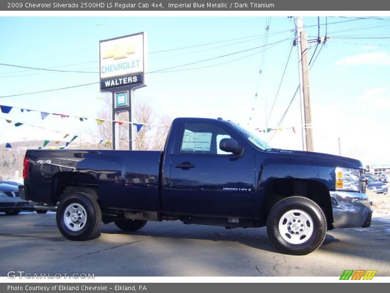Imperial Blue Metallic / Dark Titanium 2009 Chevrolet Silverado 2500HD LS Regular Cab 4x4