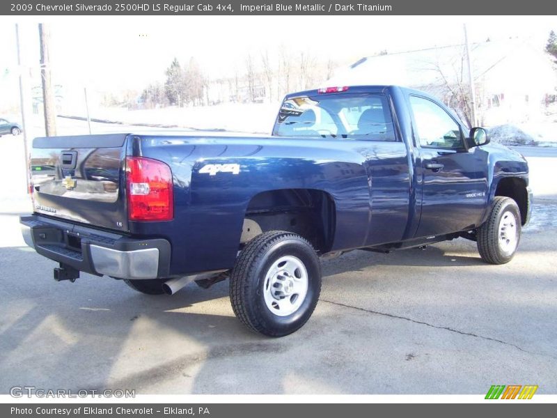 Imperial Blue Metallic / Dark Titanium 2009 Chevrolet Silverado 2500HD LS Regular Cab 4x4