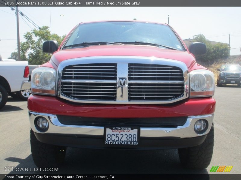 Flame Red / Medium Slate Gray 2006 Dodge Ram 1500 SLT Quad Cab 4x4