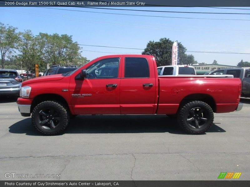 Flame Red / Medium Slate Gray 2006 Dodge Ram 1500 SLT Quad Cab 4x4