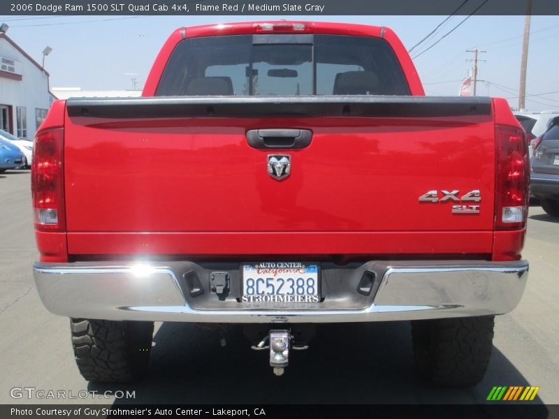 Flame Red / Medium Slate Gray 2006 Dodge Ram 1500 SLT Quad Cab 4x4