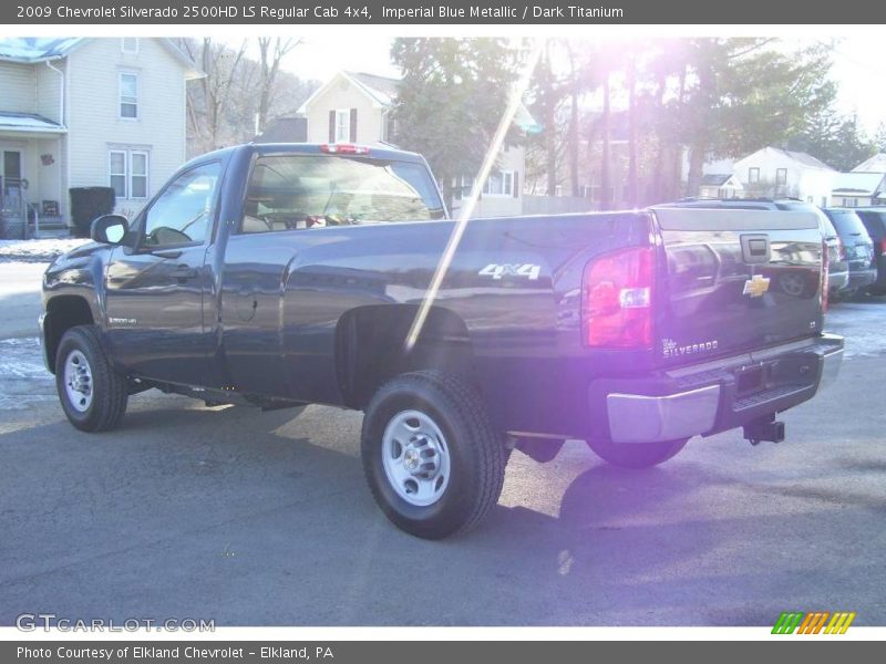 Imperial Blue Metallic / Dark Titanium 2009 Chevrolet Silverado 2500HD LS Regular Cab 4x4