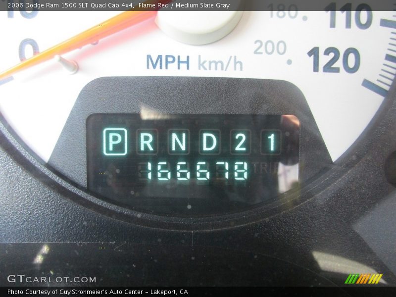 Flame Red / Medium Slate Gray 2006 Dodge Ram 1500 SLT Quad Cab 4x4