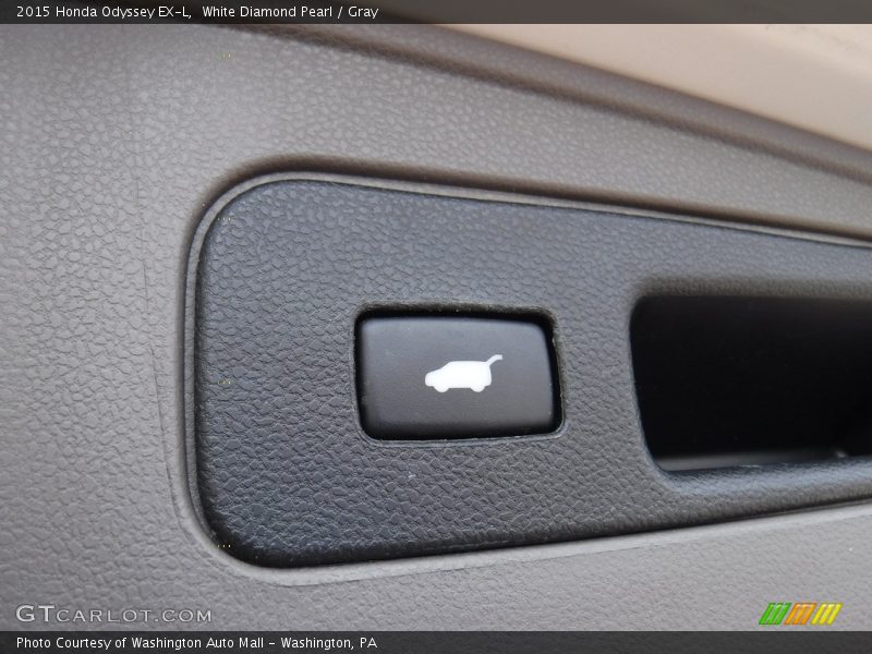 White Diamond Pearl / Gray 2015 Honda Odyssey EX-L