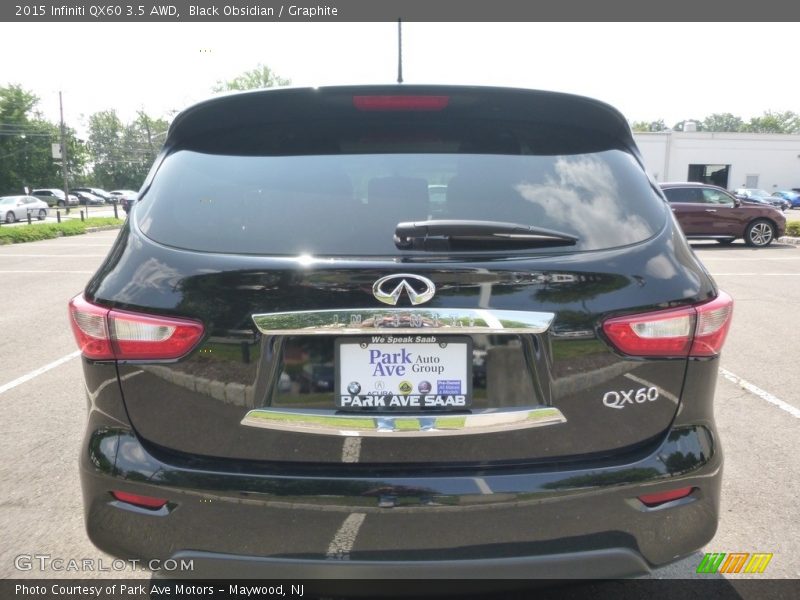 Black Obsidian / Graphite 2015 Infiniti QX60 3.5 AWD