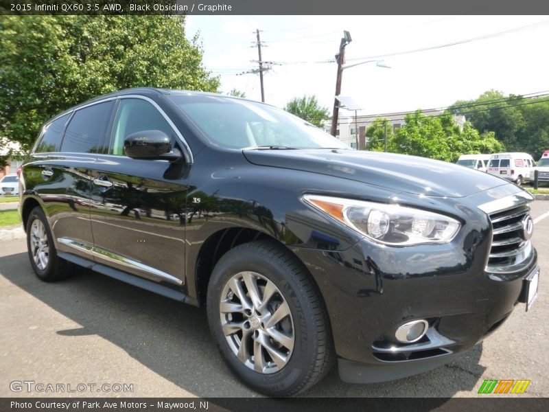 Black Obsidian / Graphite 2015 Infiniti QX60 3.5 AWD