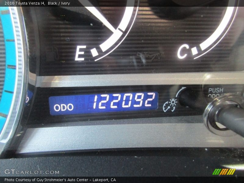 Black / Ivory 2010 Toyota Venza I4