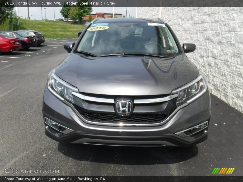 Modern Steel Metallic / Gray 2015 Honda CR-V Touring AWD