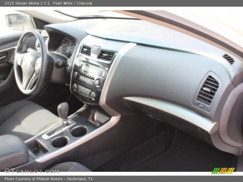 Pearl White / Charcoal 2015 Nissan Altima 2.5 S